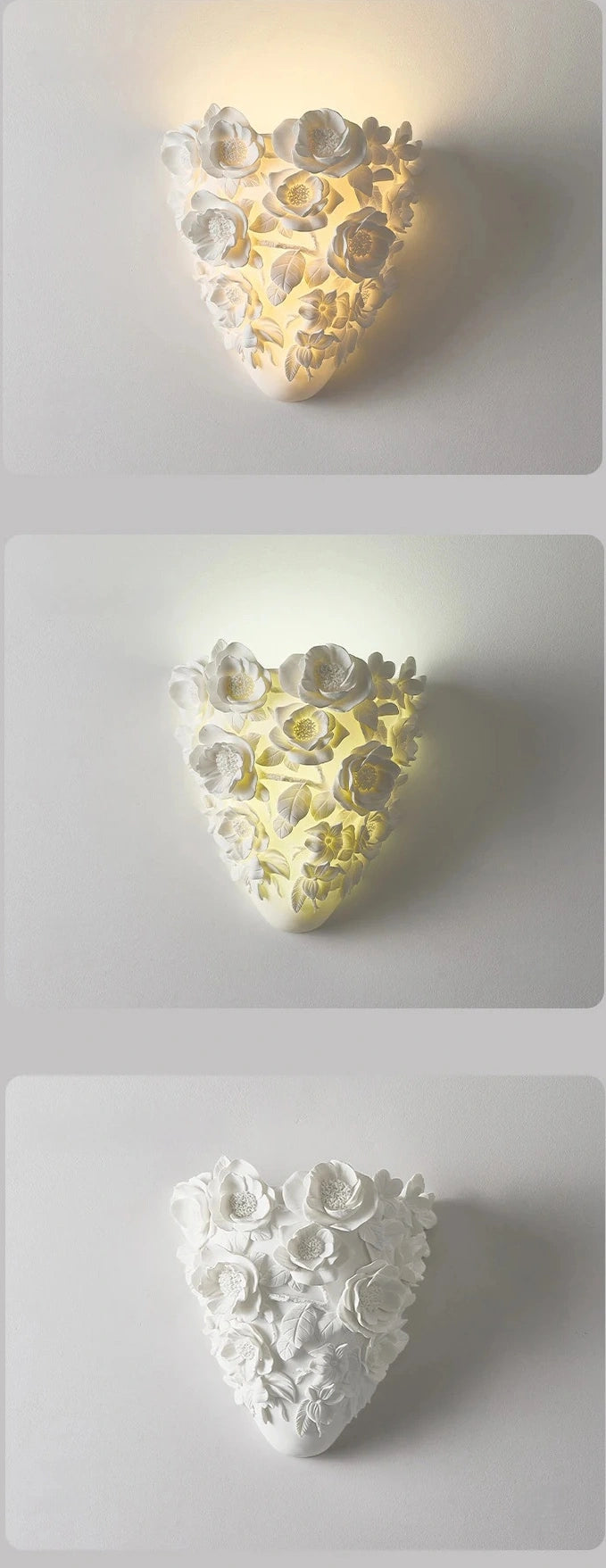 Jardin Floral Relief LED Wall Sconce