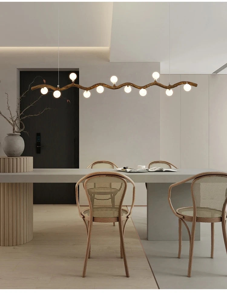 Sylvia Rustic Tree Branch Chandelier, Dimmable