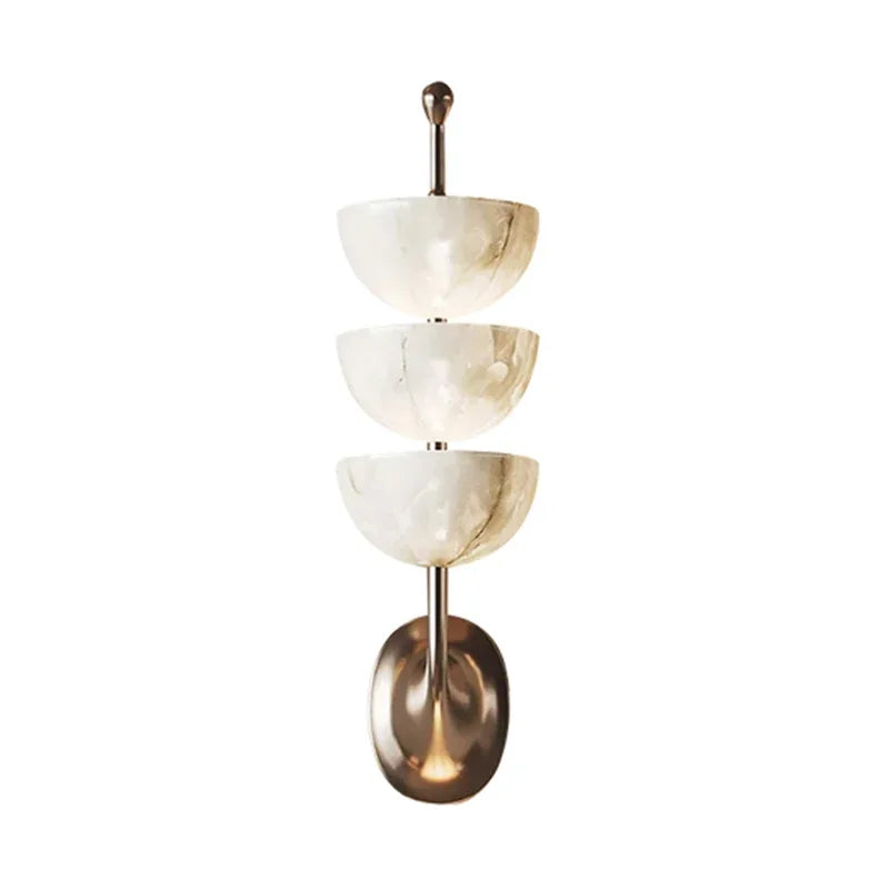 Solenne Triple Alabaster Wall Sconce
