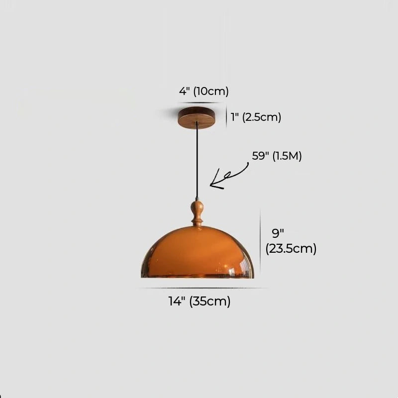 Soren Brown Glass Pendant Light
