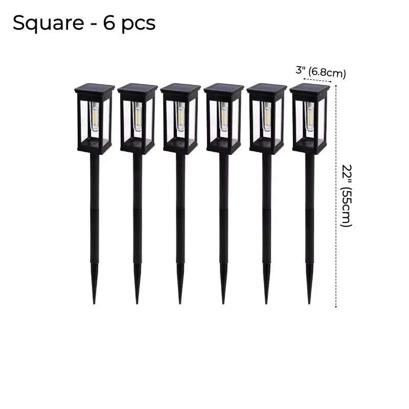 Timeless LED Filament Solar Path Lights