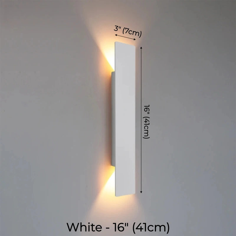 Minimalist Rectangular Up & Down Waterproof LED Wall Light