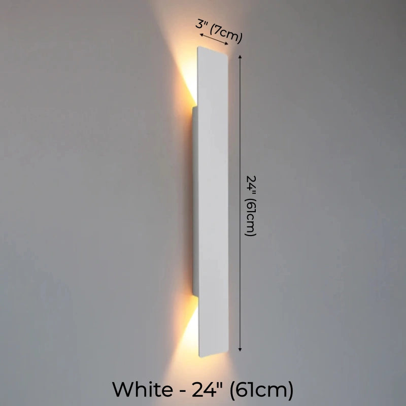 Minimalist Rectangular Up & Down Waterproof LED Wall Light