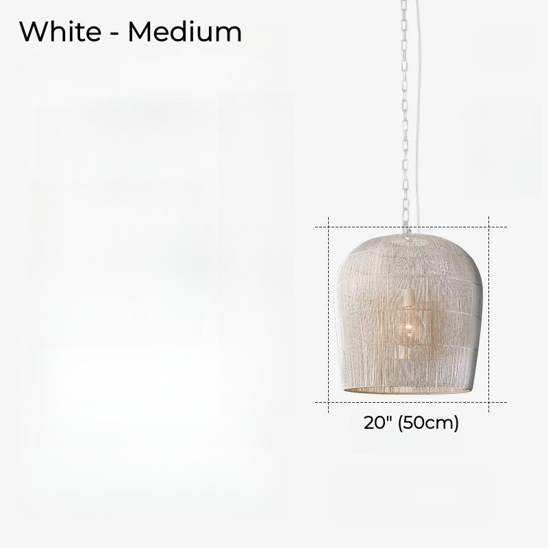 Modern Kitchen Island Black Rattan Pendant Light