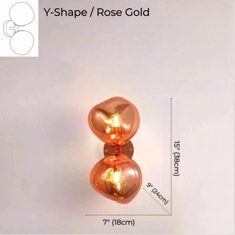 Nordic Lava Double Globe Wall Sconce