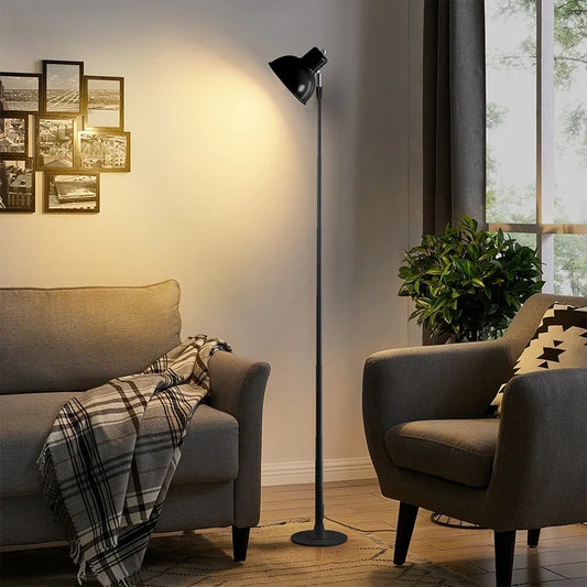 Industrial Rotatable & Height Adjustment Floor Lamp, Dimmable (18" to 57")