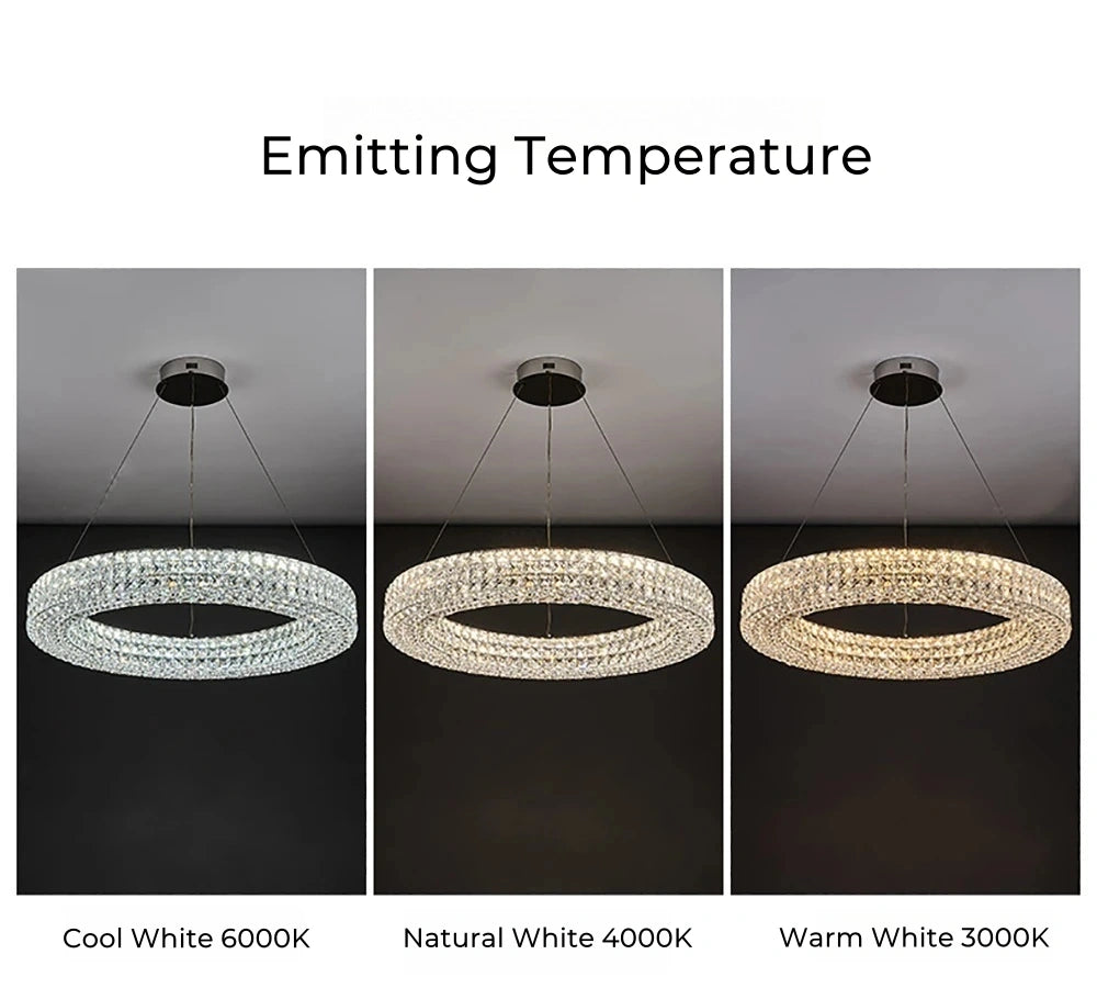 Cassia Ring Crystal Chandelier