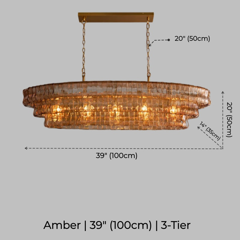 Juliet Multi-Tier Oval Crystal Chandelier