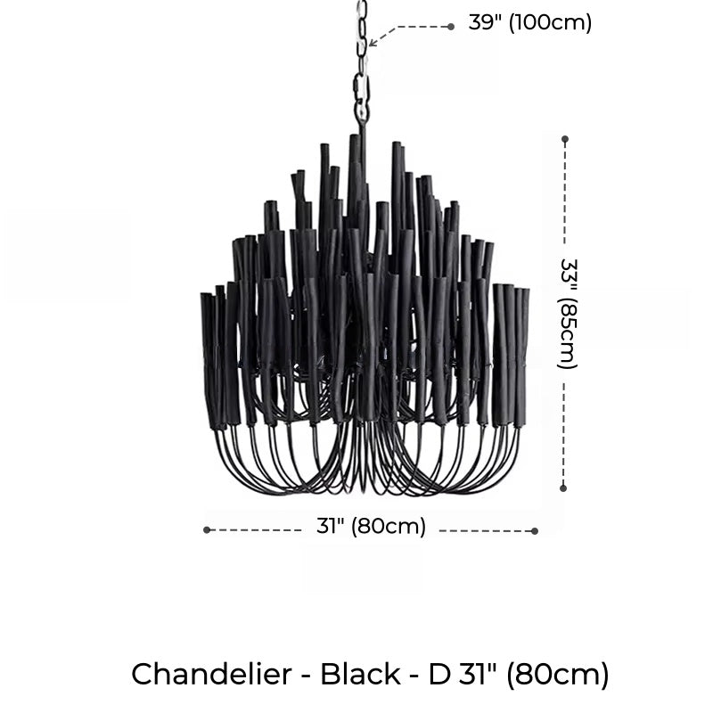 Agave Abstract Wood Chandelier