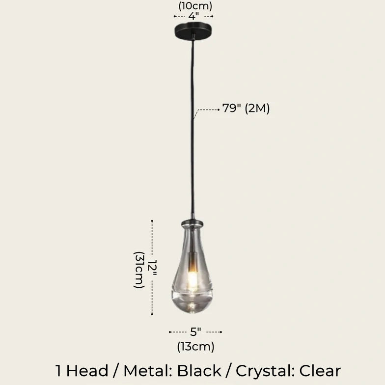 Nordic Halo Drip Brass Pendant Light