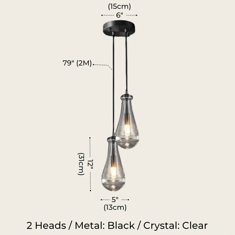 Nordic Halo Drip Brass Pendant Light