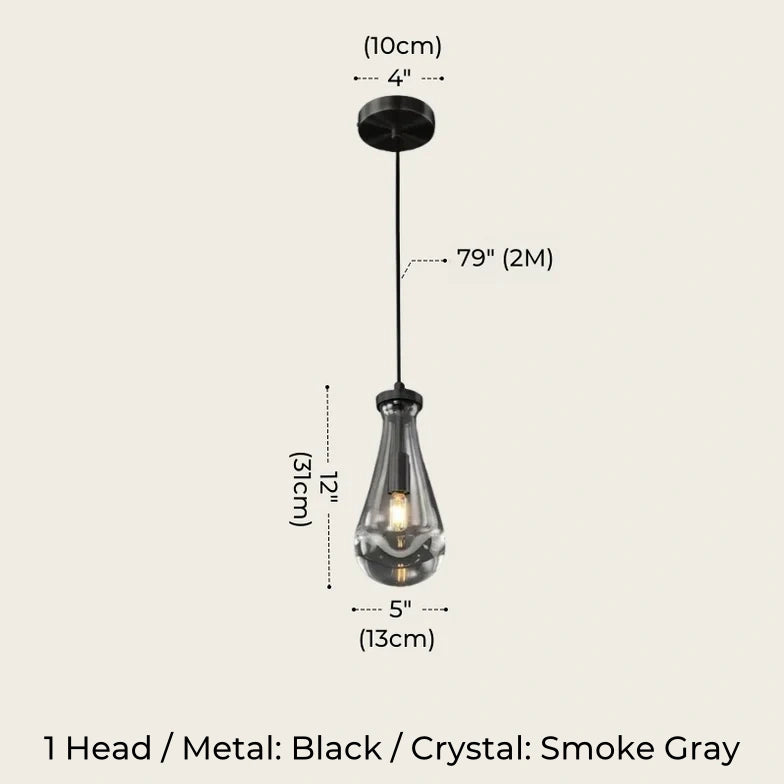 Nordic Halo Drip Brass Pendant Light