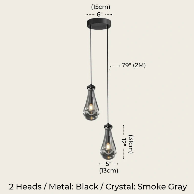 Nordic Halo Drip Brass Pendant Light