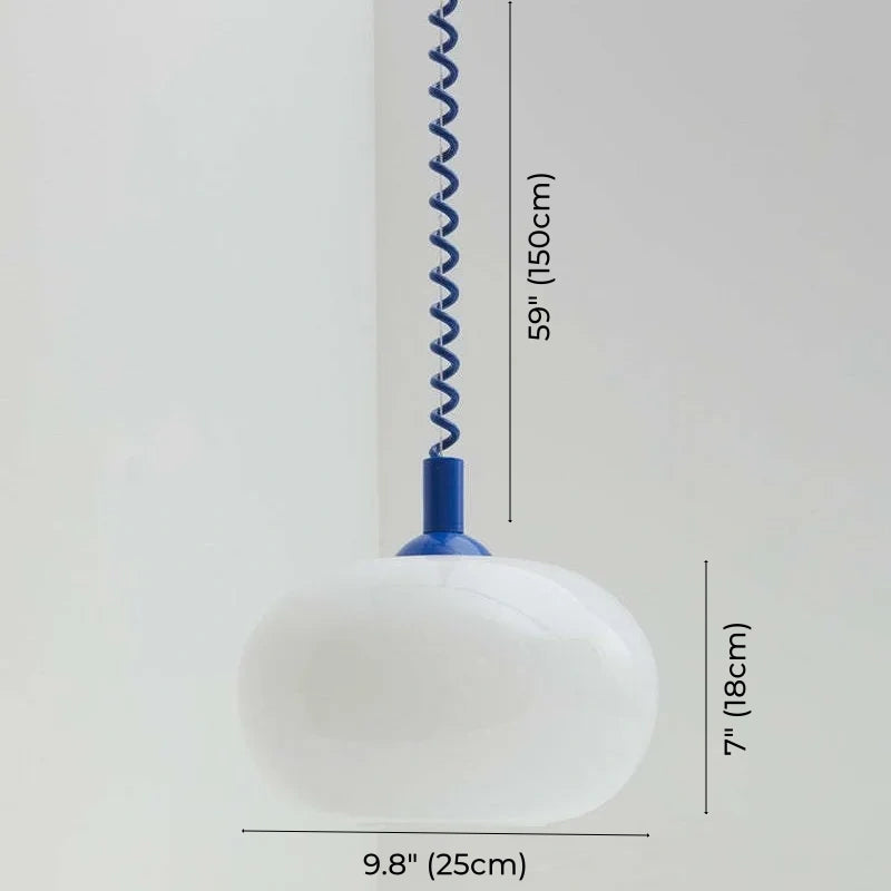 Spring Wire Pendant Light, Adjustable Height Pendant Light, Macaron