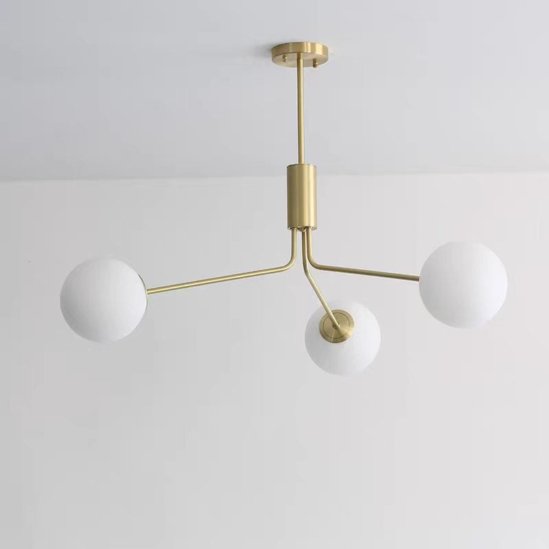 Lustre à sphères de verre