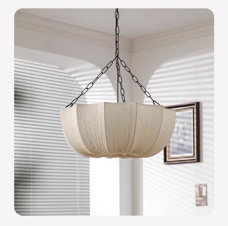Aurelie Pleated Fabric Pendant Light