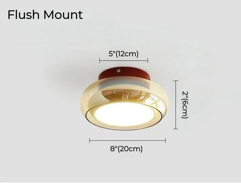 Marcella Amber Glass Adjustable Swing Arm Wall Sconce