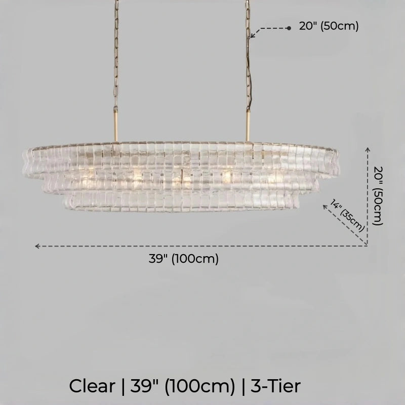 Juliet Multi-Tier Oval Crystal Chandelier
