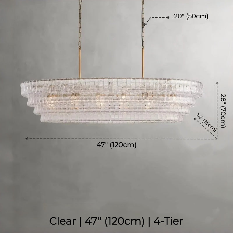 Juliet Multi-Tier Oval Crystal Chandelier