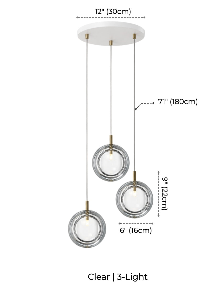 Nordic Acrylic Staircase Cluster Pendant Light