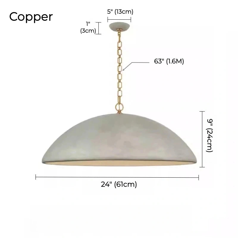 Porter Gray Dome Pendant Light