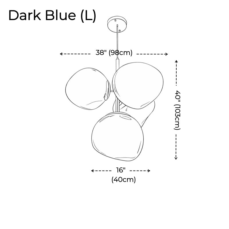 Nordic Lava Pendant Light, Bulb Version