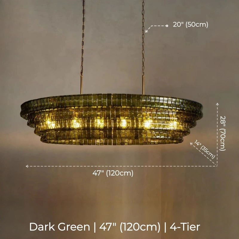 Juliet Multi-Tier Oval Crystal Chandelier