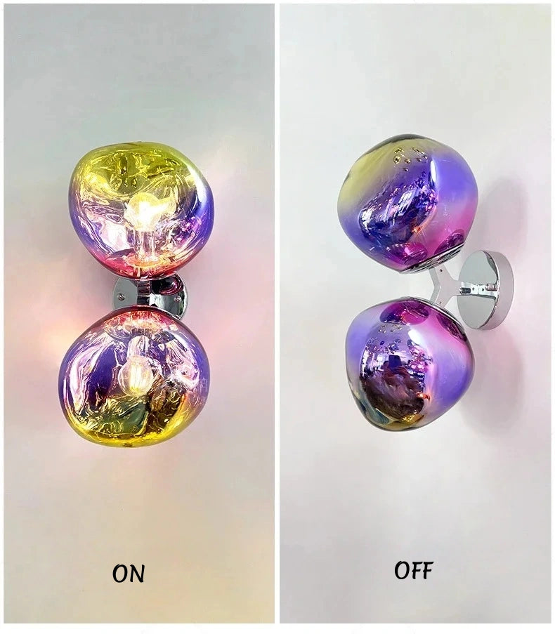 Nordic Lava Double Globe Wall Sconce