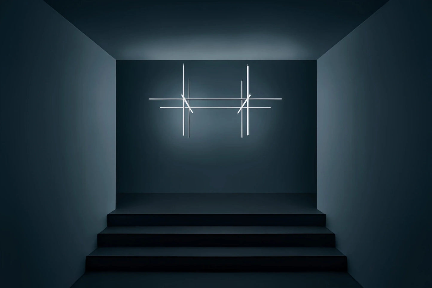 Minimalist Modular Aluminum Tube LED Chandelier
