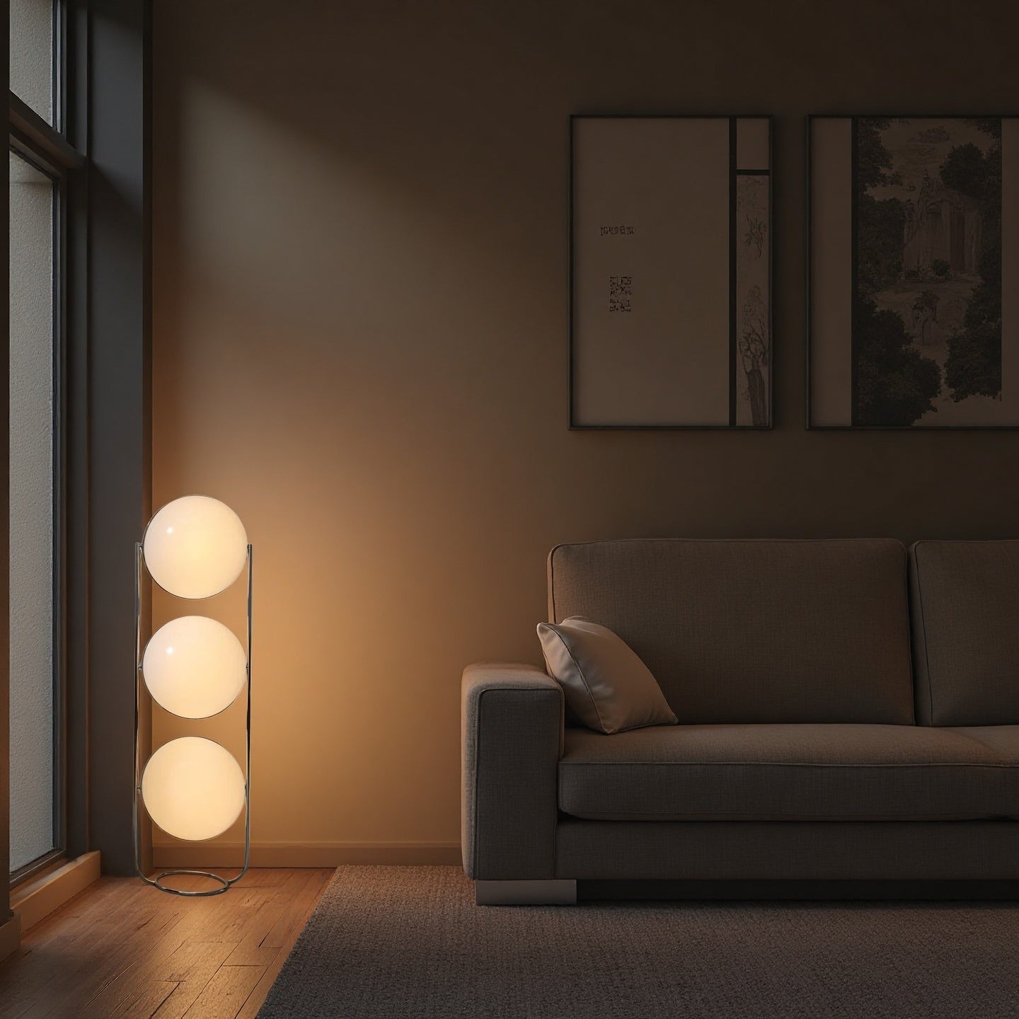 Home Decor Metal Chrome Desk Floor Lamp for Living Room