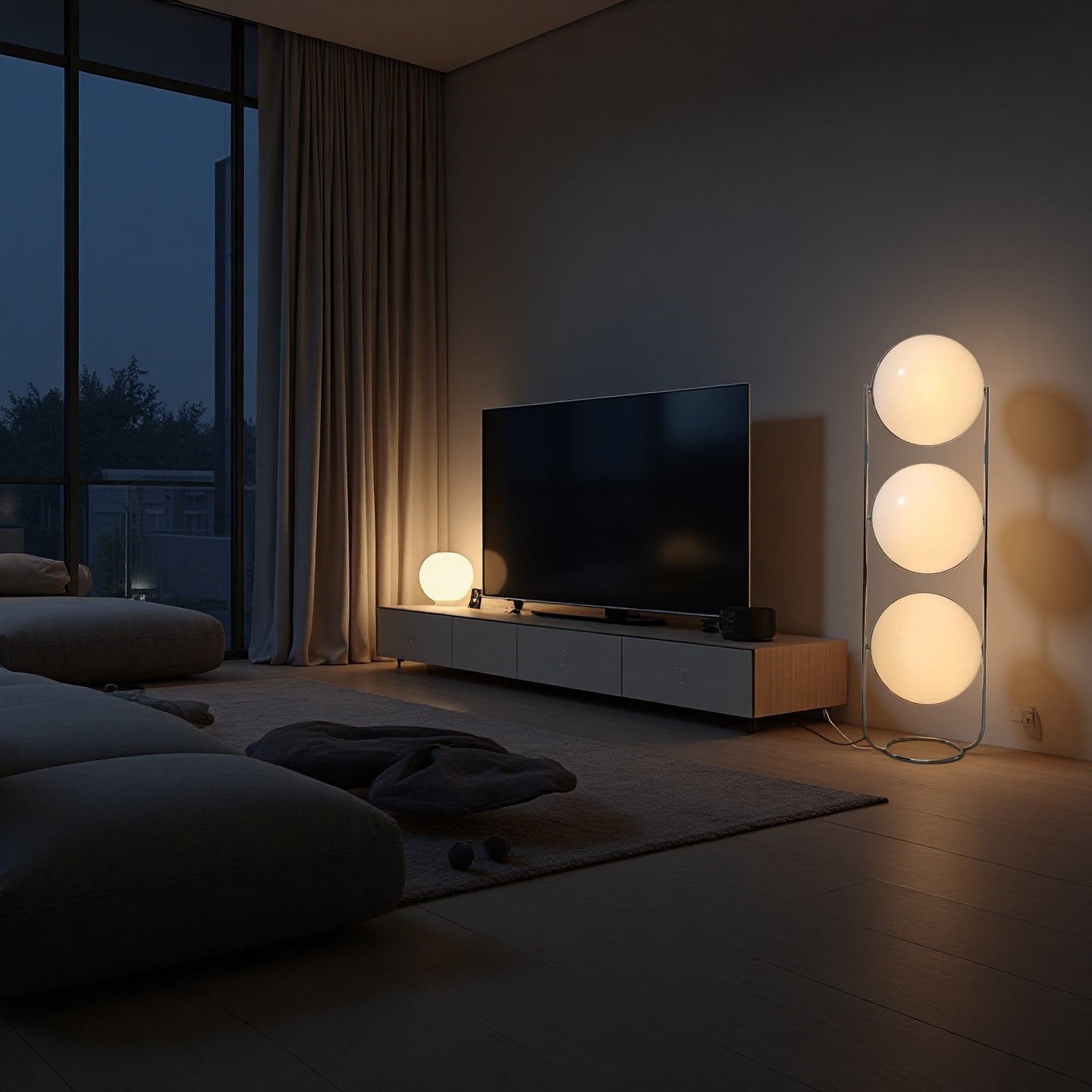 Home Decor Metal Chrome Desk Floor Lamp for Living Room