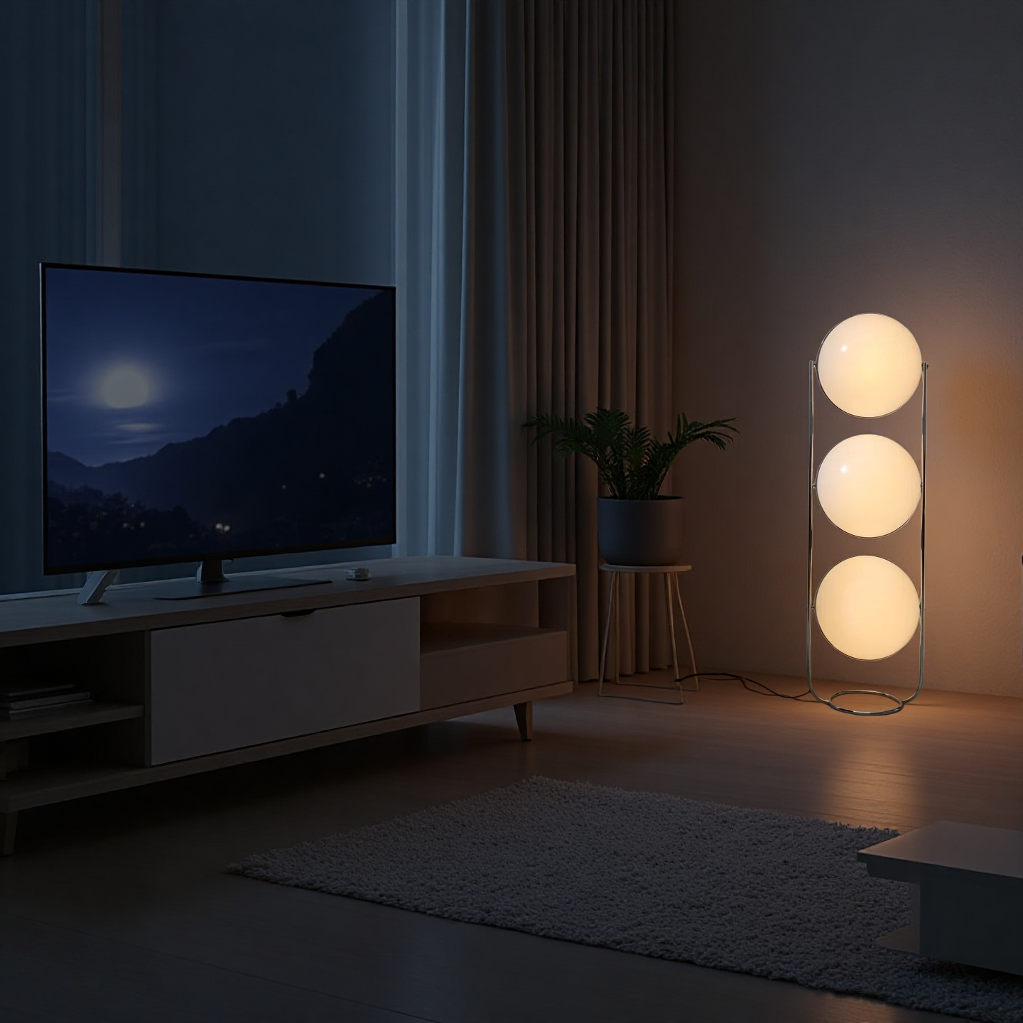 Home Decor Metal Chrome Desk Floor Lamp for Living Room