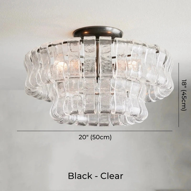 Juliet Multi-Tier Crystal Flush Mounts Chandelier
