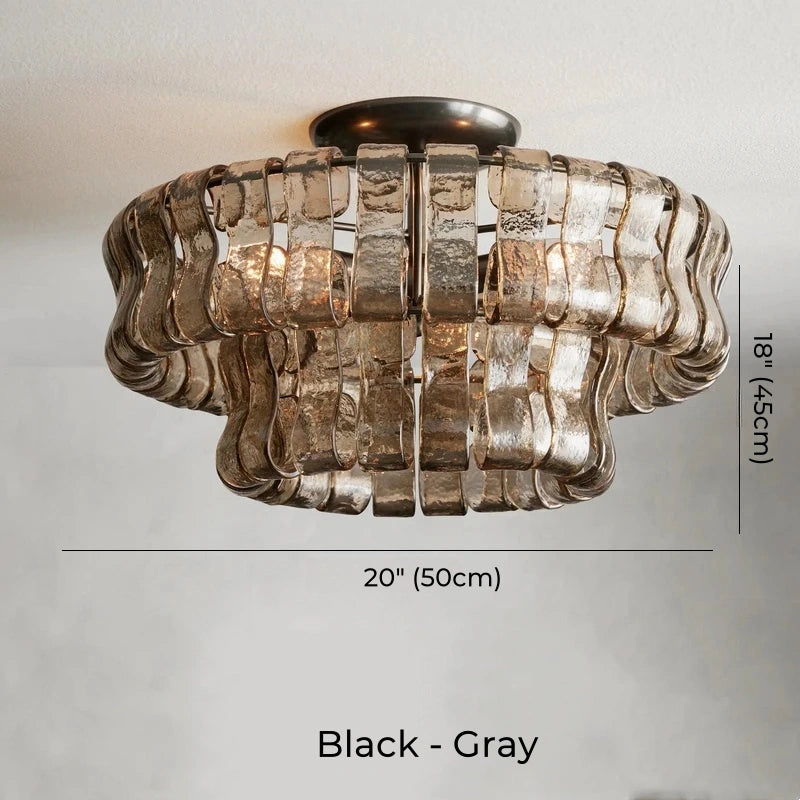 Juliet Multi-Tier Crystal Flush Mounts Chandelier