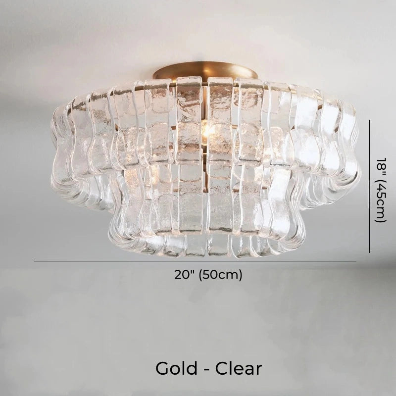Juliet Multi-Tier Crystal Flush Mounts Chandelier