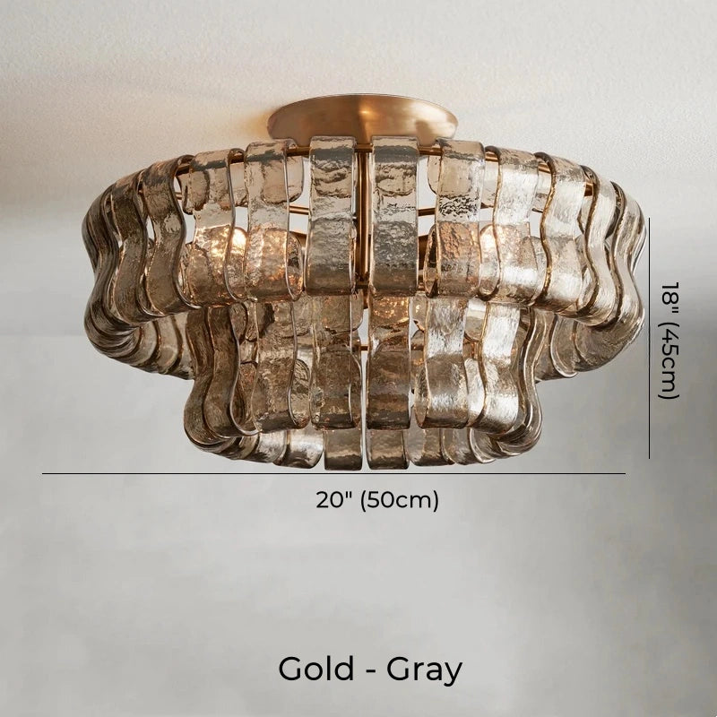 Juliet Multi-Tier Crystal Flush Mounts Chandelier