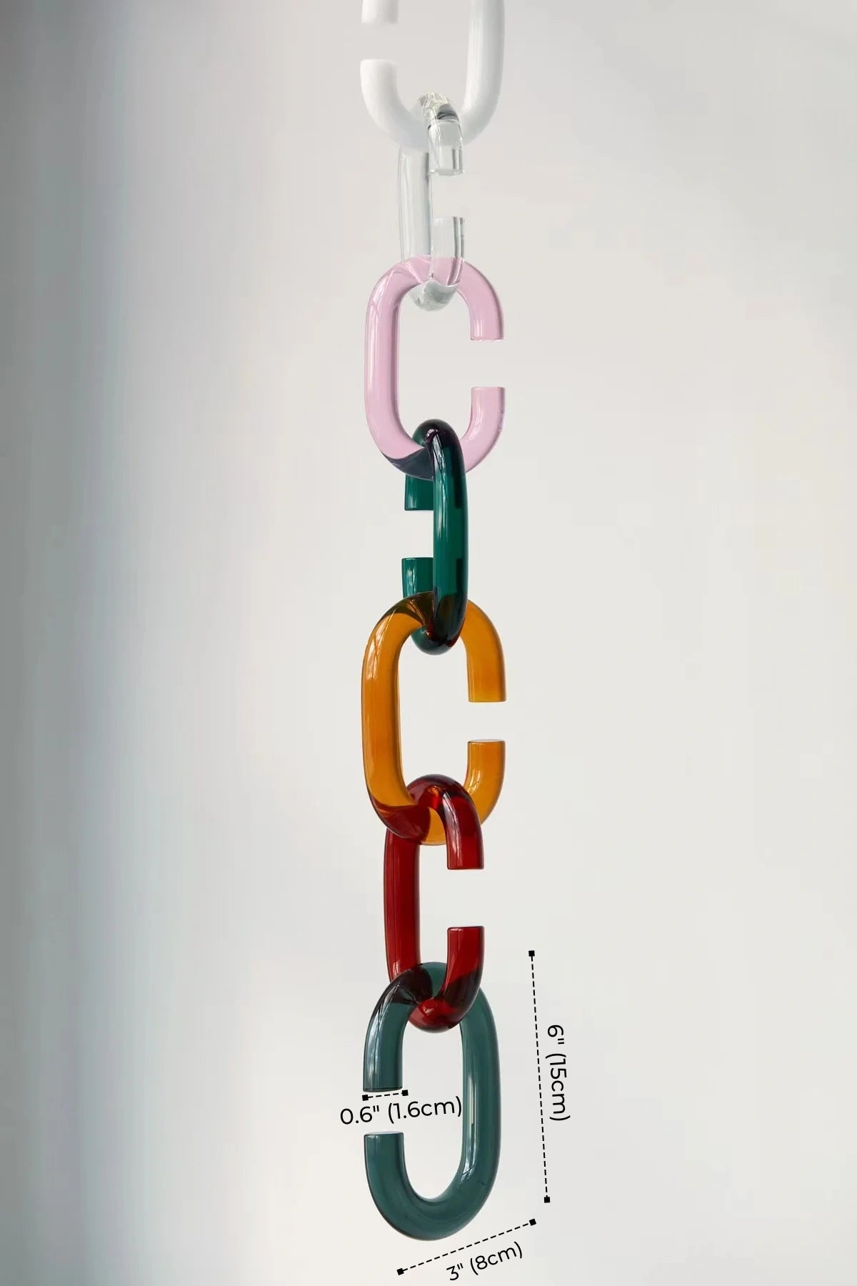 Hanging Chain Pendant Light with Globe