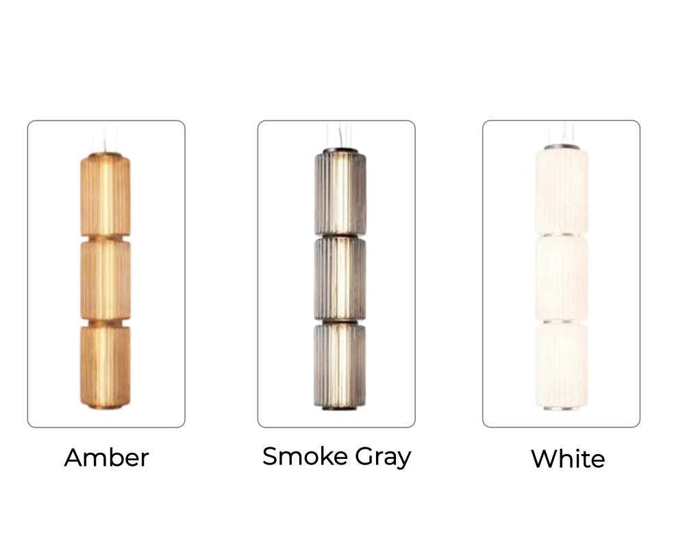 Mallory Column Glass Vertical Pendant Light