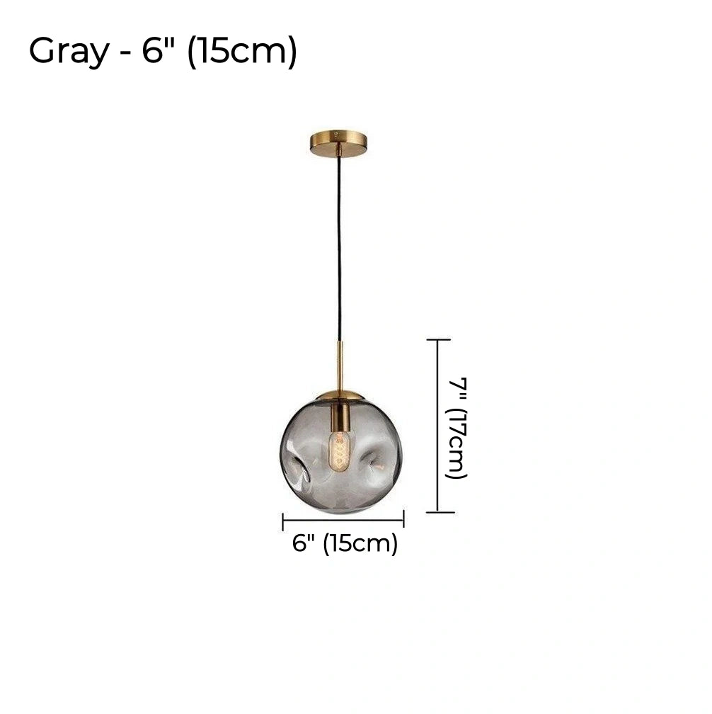 Suspension en verre alvéolé