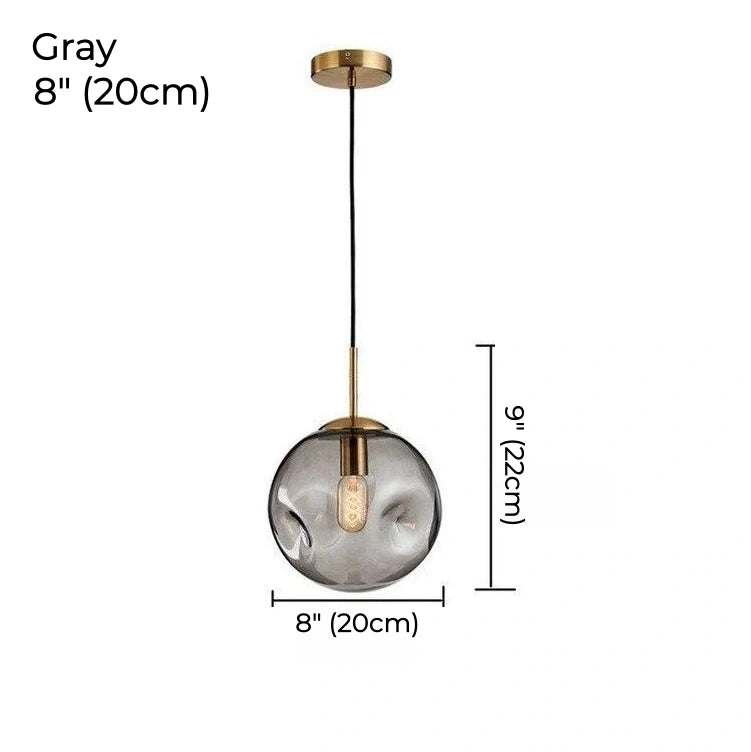 Suspension en verre alvéolé