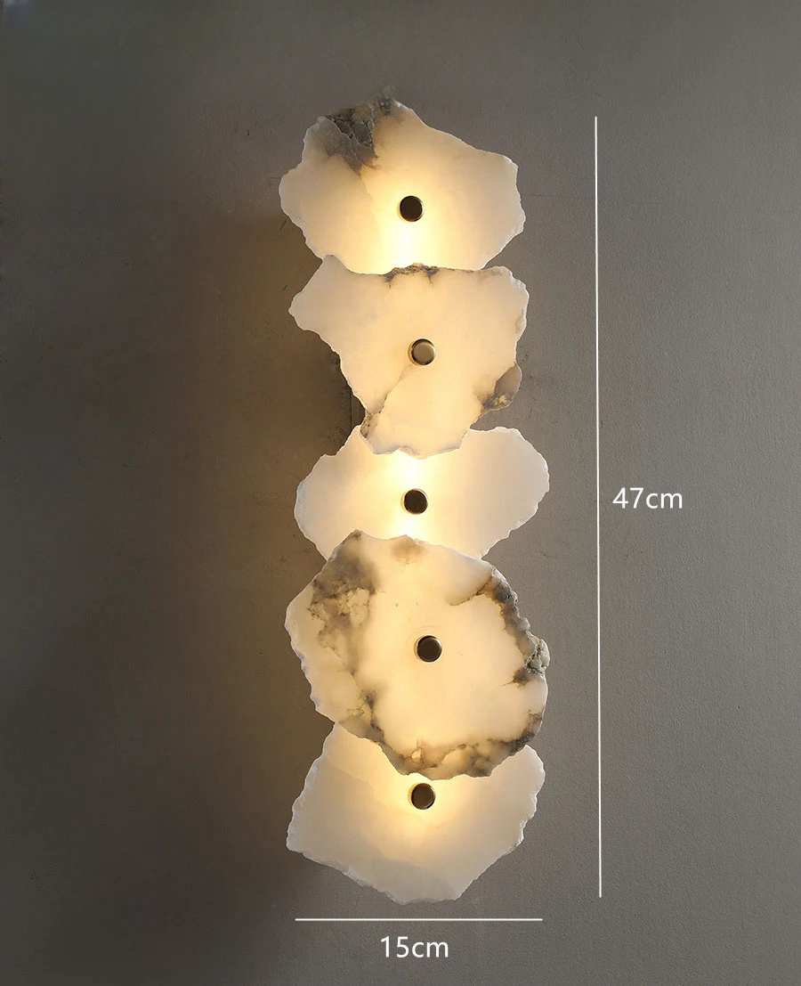 Led Marble Natural Marble LED Wall Light – GabyBerg Design