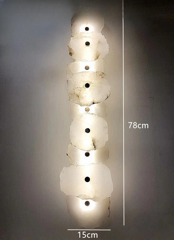 Led Marble Natural Marble LED Wall Light – GabyBerg Design