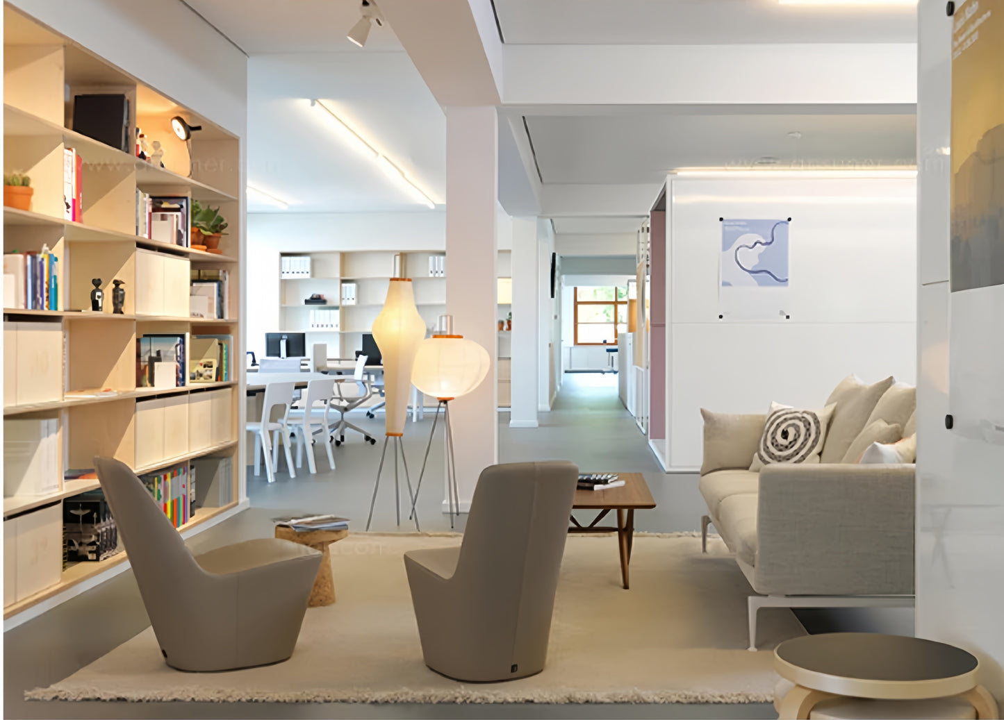 Aki Rice Paper Floor Lamp Collection