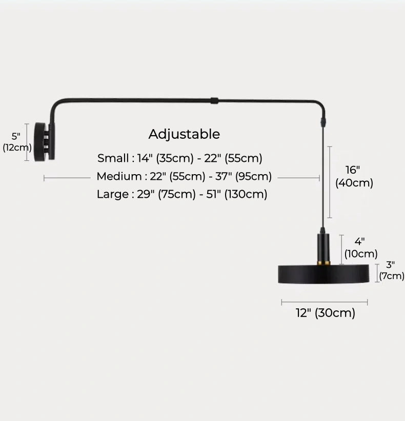 Axel Adjustable Telescopic Wall Sconce