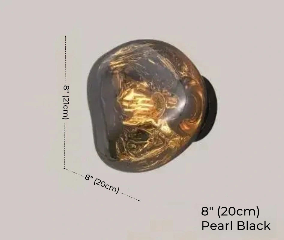 Tambora Lava Wall Sconce, Bulb Version