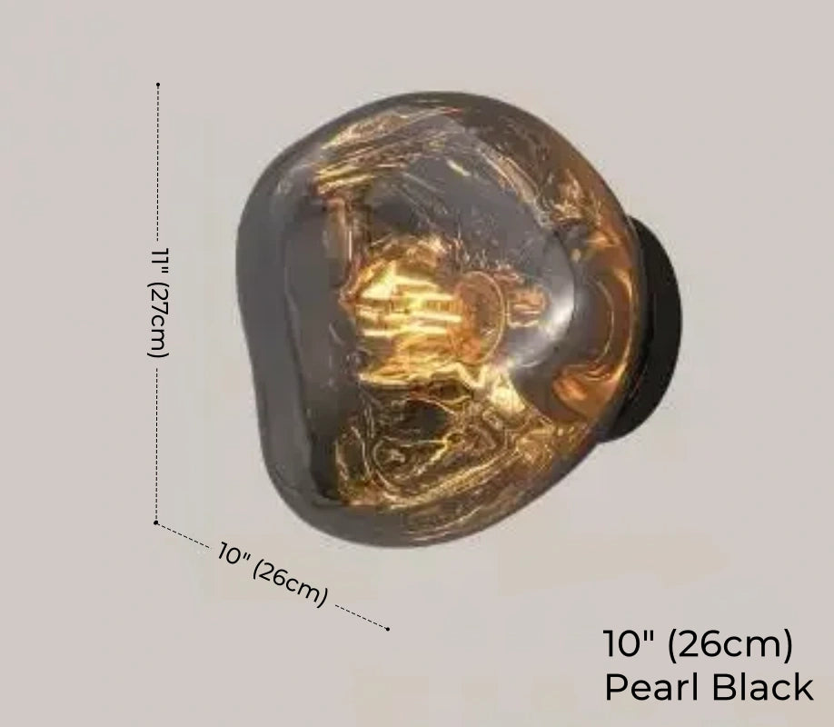 Tambora Lava Wall Sconce, Bulb Version