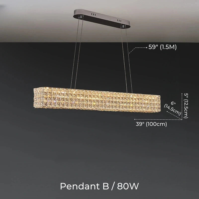 Cassia Ring Crystal Chandelier