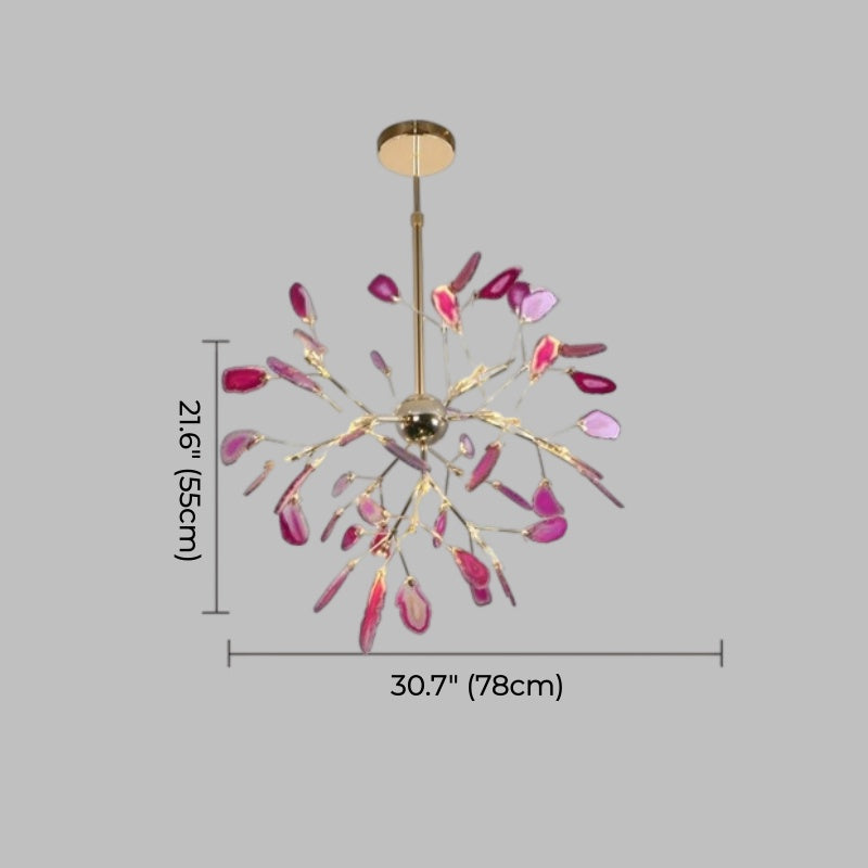 Heracleum Colorful Agate Branch Chandelier