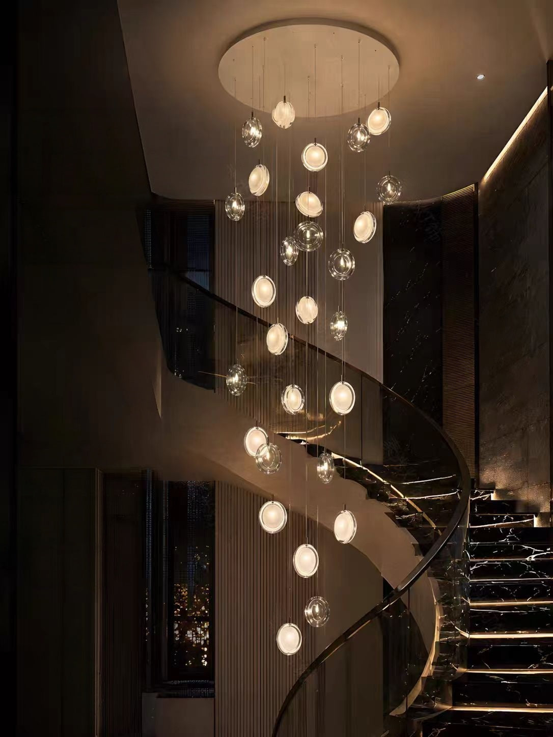 Nordic Acrylic Staircase Cluster Pendant Light