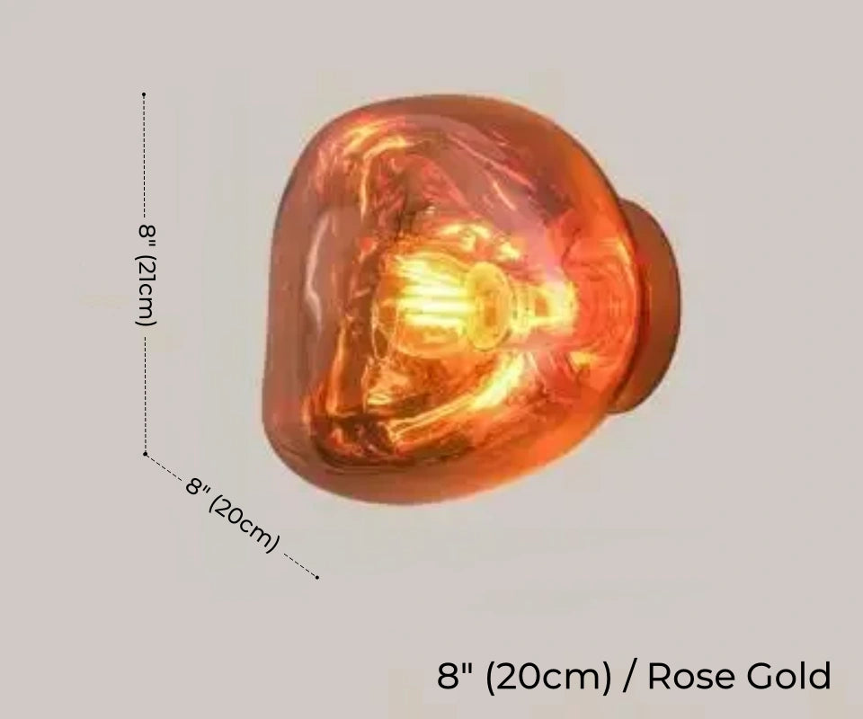 Tambora Lava Wall Sconce, Bulb Version